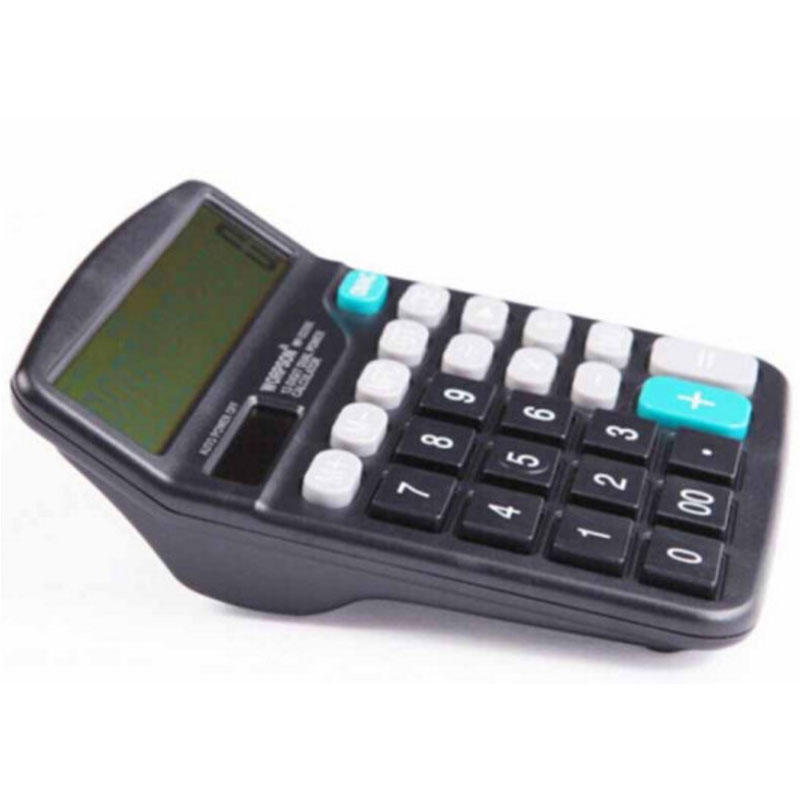 HUA JIE 华杰 计算机 12位数计算器 液晶大屏幕显示WP-3333BK 双电源 10个装