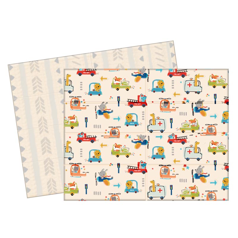 BEVA/贝瓦 XPE宝宝爬行垫折叠垫加厚家用防潮环保泡沫地垫婴儿童爬爬垫 150*200*1cm