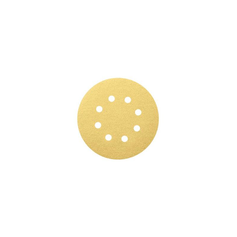 博世(Bosch) 背绒砂碟125mm P120-8孔 100片/盒 货期5-10天