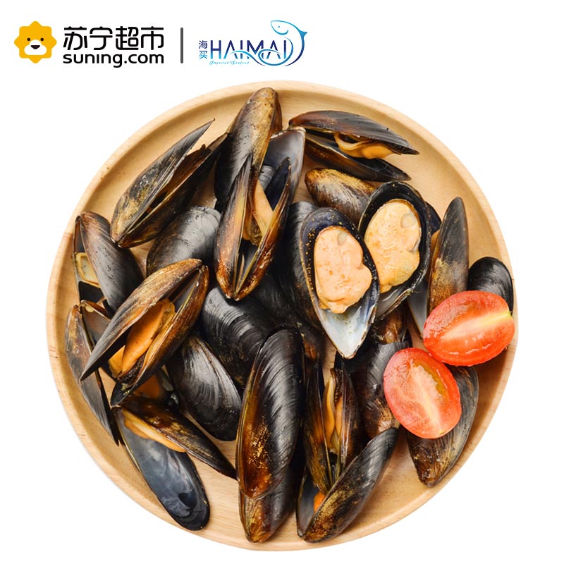 海买 智利番茄口味全壳贻贝 454g 25-30只 盒装