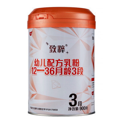 多美滋(Dumex)新致粹幼儿配方牛奶粉(12-36月龄)3段900g罐装