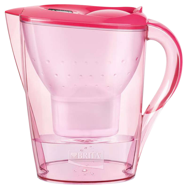 碧然德（Brita）金典系列 海棠红色 滤水壶 2.4升 自带1芯 （单位：个）