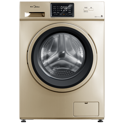 美的(Midea)MD80VN13DG5 8公斤全自动洗干一体机滚筒洗衣机 D-PLUS变频 祛味空气洗 家用摩卡金
