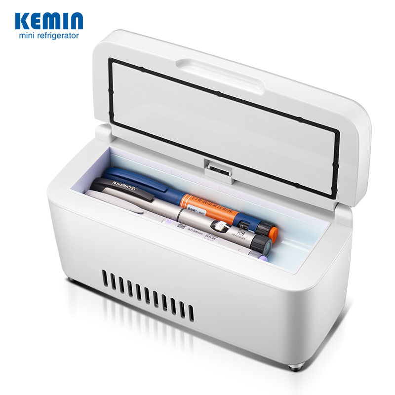 科敏KEMIN便携式胰岛素冷藏盒迷你药品小冰箱车载智能药品冷藏箱2-18℃(不含锂电池)