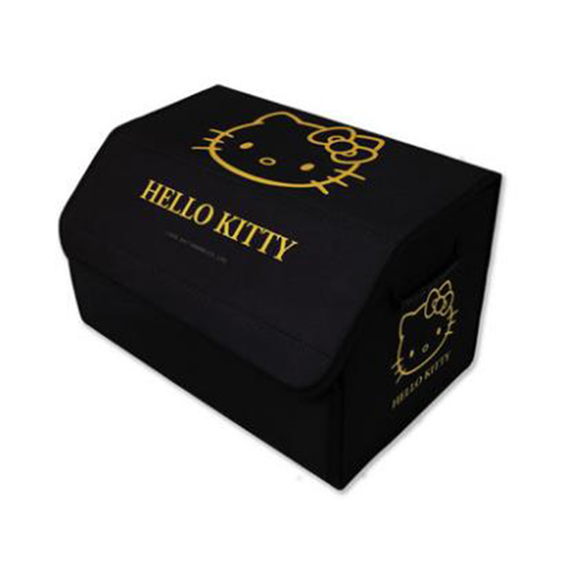 HelloKitty凯蒂猫汽车后备箱储物箱 车用卡通收纳箱 多功能置物箱车内杂物整理箱 汽车用品