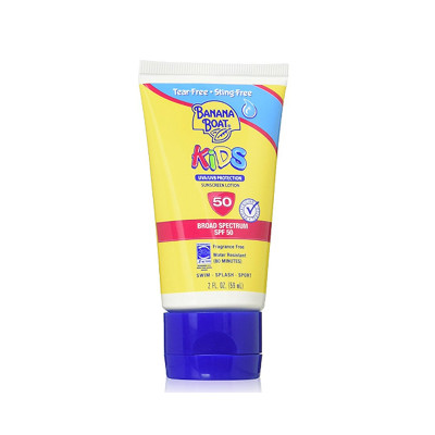 香蕉船(Banana boat)儿童无泪不刺激配方防晒霜SPF 50 旅行装 59ml/支 温和配方 适合任何肤质