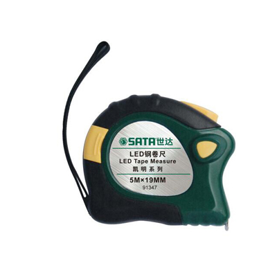 工具库 世达SATA 凯明LED钢卷尺3M*16MM 91346（5只装）