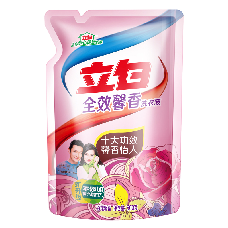 [30箱]立白 全效馨香洗衣液500g X 3袋 X 8组{5箱起订}