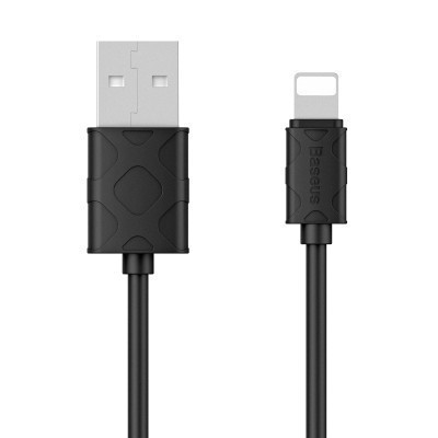 倍思(Baseus)USB2.0苹果数据线快充 iPhone7/6Sp/8/iPAD电源线 1米 黑色