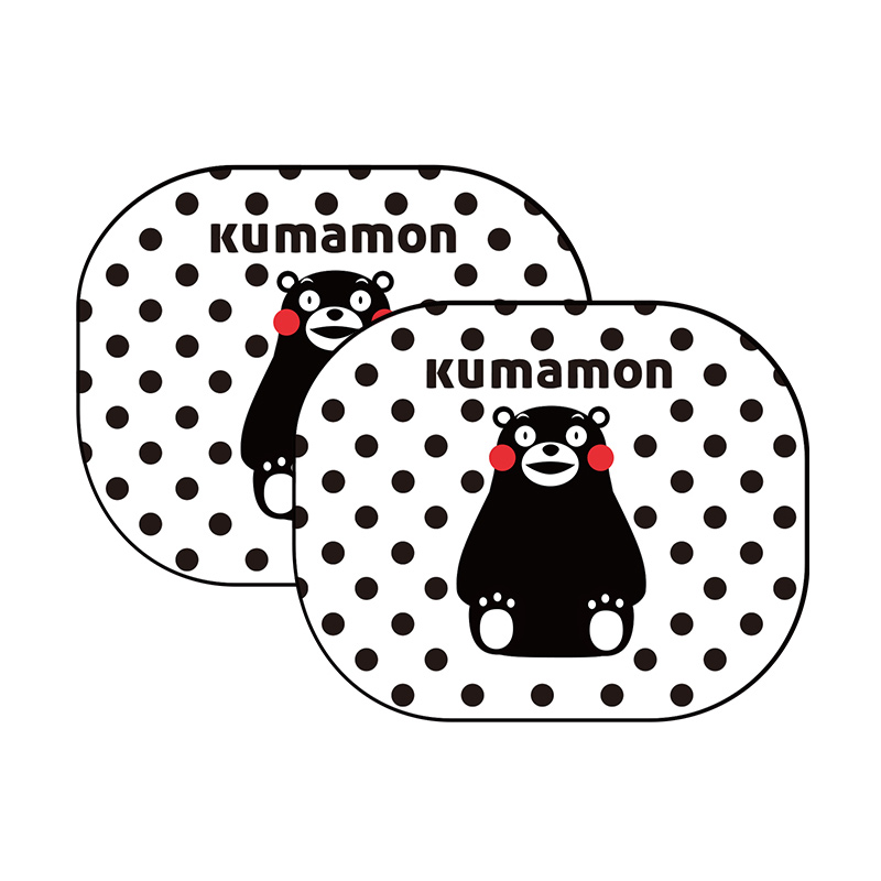 日本正品KUMAMON 熊本熊部长汽车车用遮阳挡前档遮阳挡侧挡防晒隔热垫加大厚汽车用品