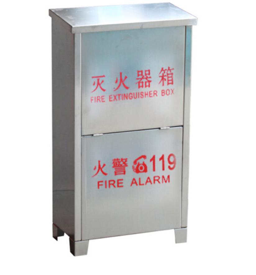 神龙 灭火器不锈钢箱 消防箱 可放置2/3/4公斤干粉灭火器 2/3L水基型灭火器 SL42B型 消防器材