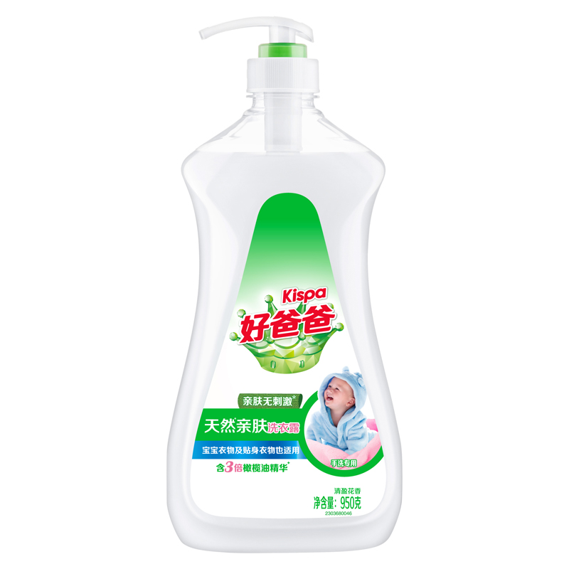 [30箱]好爸爸 天然亲肤洗衣露950g X 12瓶