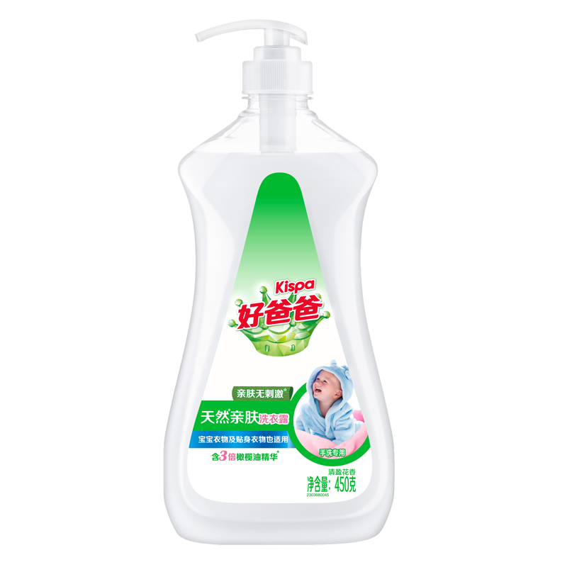 [10箱]好爸爸 天然亲肤洗衣露 450g X 12瓶