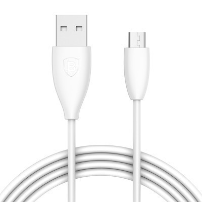 倍思(Baseus)安卓数据线 MICRO USB 2. 0快充 华为 三星 小米 OPPO 魅族电源线等 1m 白色
