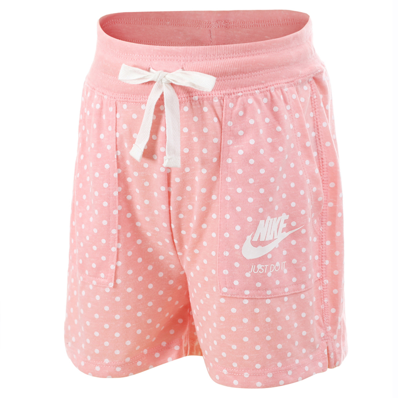 耐克儿童(NIKE KIDS) 2018夏儿童女童系带运动短裤 82422KS434A6P