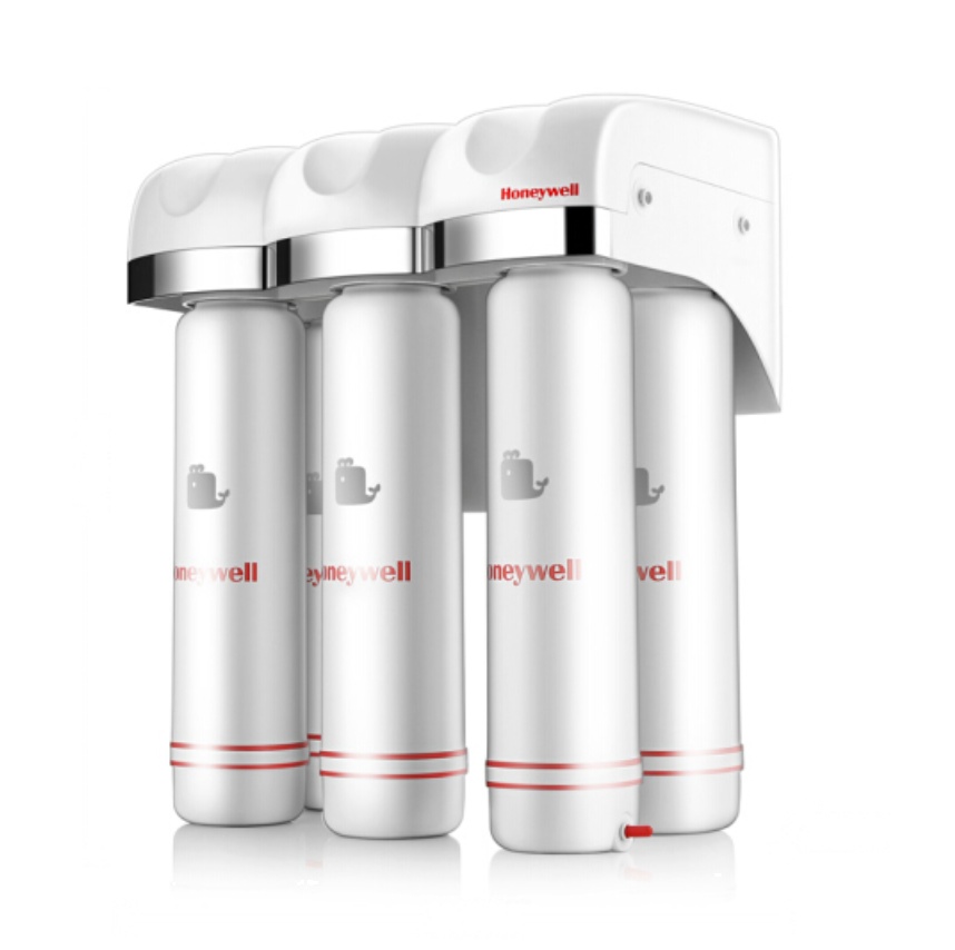 霍尼韦尔(Honeywell)净水器 家用直饮厨房 5级过滤 无桶 反渗透 HR0-400 2年套装(含机器+PP1,C