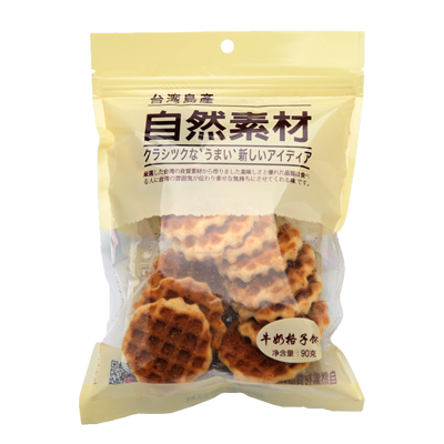 自然素材牛奶格子饼干