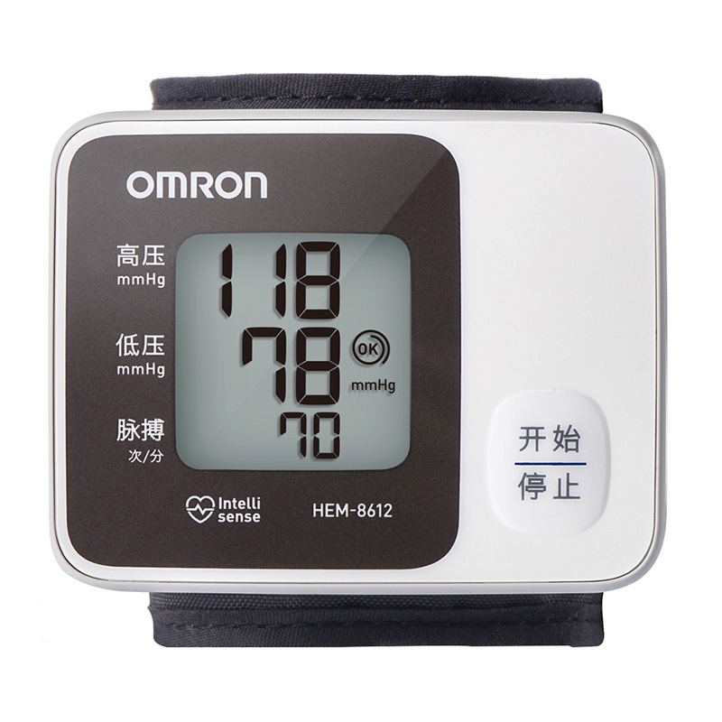 欧姆龙(OMRON) 电子血压计 家用智能手腕式 HEM-8612