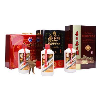 贵州茅台 大木珍+中木珍+小木珍 500ml*3 组合装 酱香型白酒