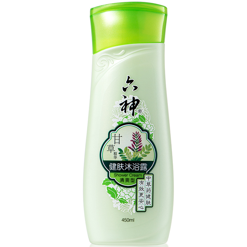 六神甘草健肤沐浴露(清爽型)450ml 10瓶装