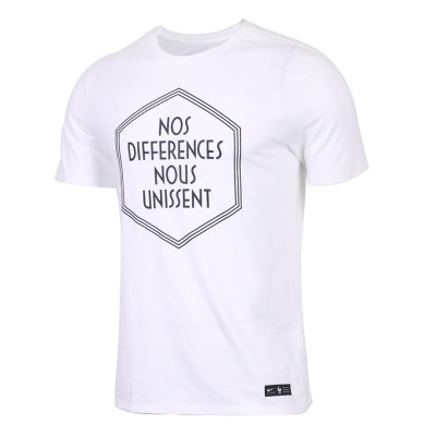 耐克(NIKE)2018夏季新款男子透气休闲运动足球训练短袖T恤 888835-100