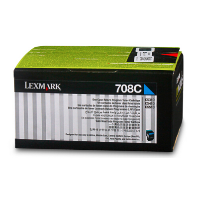 利盟(Lexmark)70C80C0 青色墨粉/碳粉 适用CS310/410/510d A4 标准容量约1000页