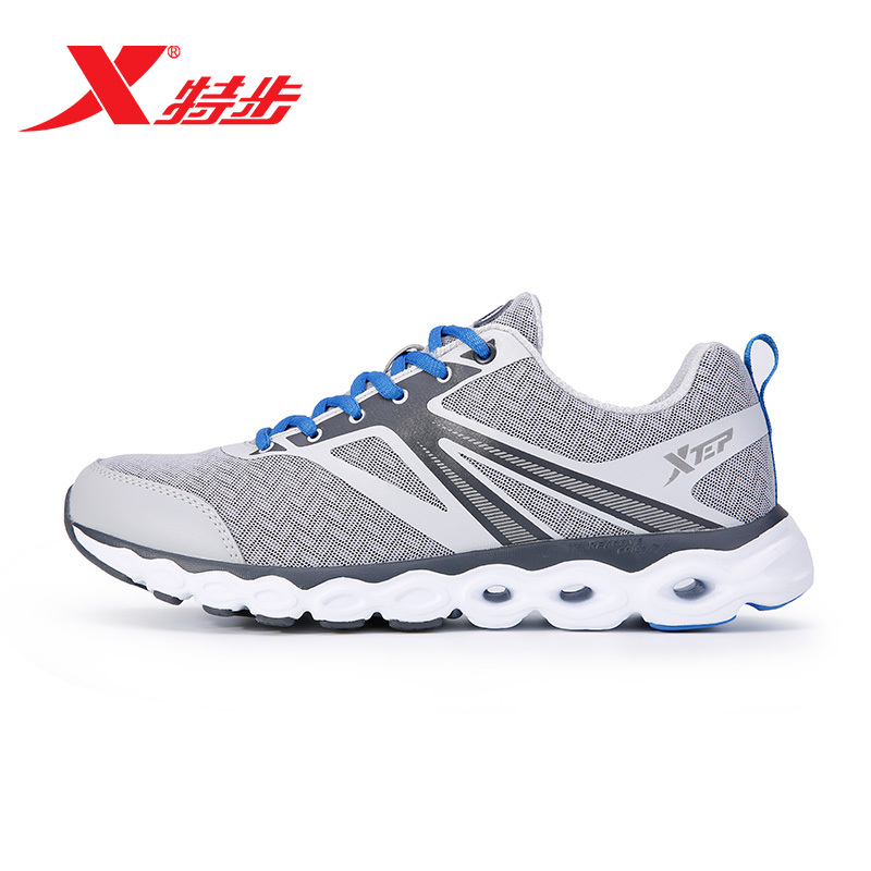 特步(Xtep)2018新款男士网面透气运动鞋轻便休闲旅游跑步鞋983119119036