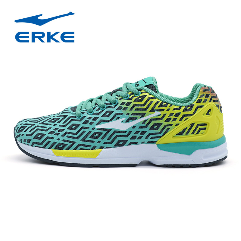鸿星尔克(ERKE)2018男士休闲缓震旅游耐磨防滑橡胶跑步鞋51116203074