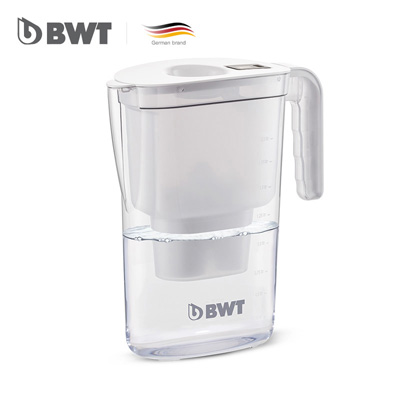 德国BWT镁离子滤芯净水壶净水器 家用自来水过滤水壶原装进口Vida白色2.6L