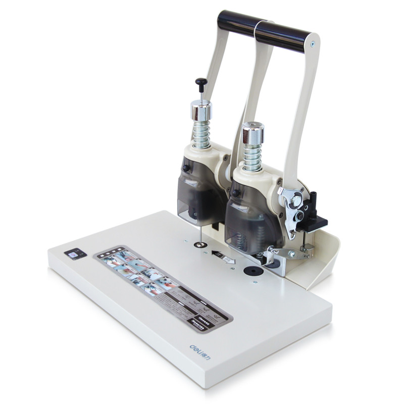 得力3875财务凭证装订机(灰)(台) deli3875