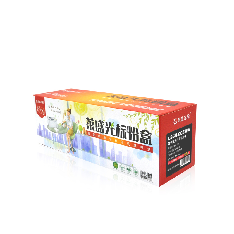 莱盛光标LSGB-CC530A 粉盒 适用HP CP2025 CM2320 CANON LBP-7200 7660 黑色