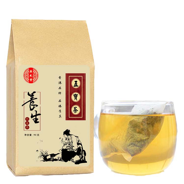 香港廣元堂 男人茶 杜仲雄花茯苓桂子正品养生茶 五宝茶90g(3g*30袋)