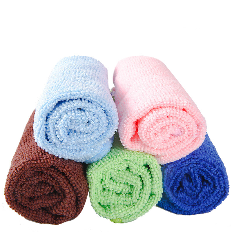 [精选]纤维材质 多功能清洁厨房抹布洗碗布吸水加厚5片装