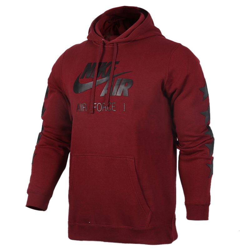 耐克(NIKE)2018年春季男子AF1保暖休闲运动服连帽套头衫卫衣 892419-677