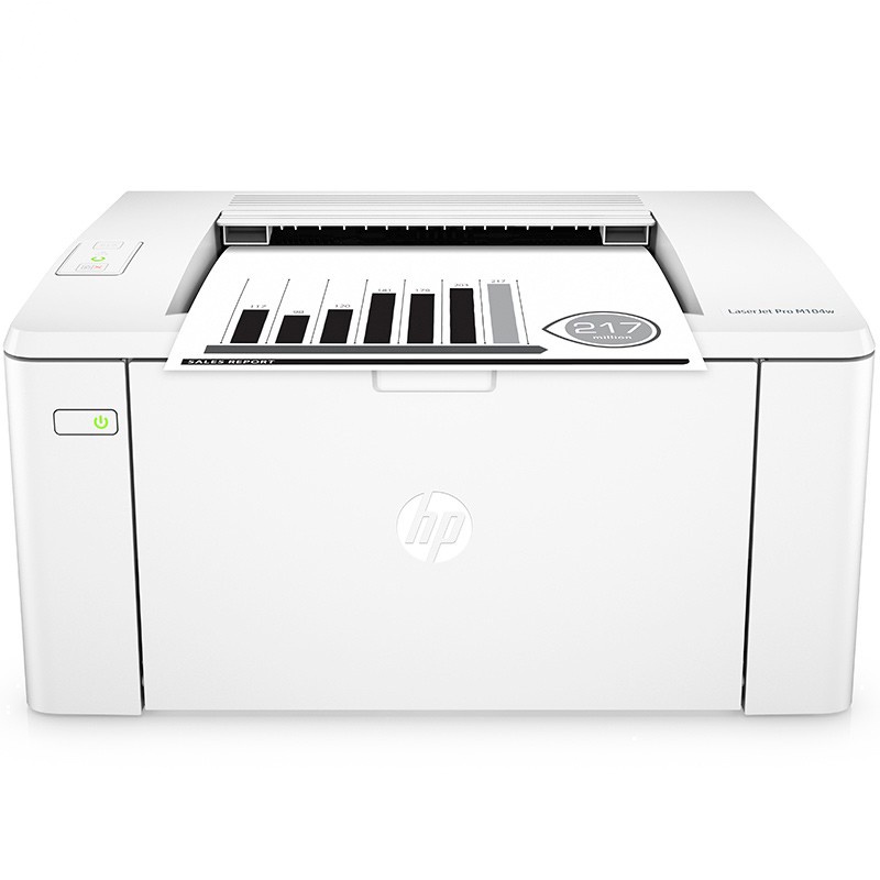 惠普(HP)LaserJet Pro M104w黑白激光打印机 无线A4打印