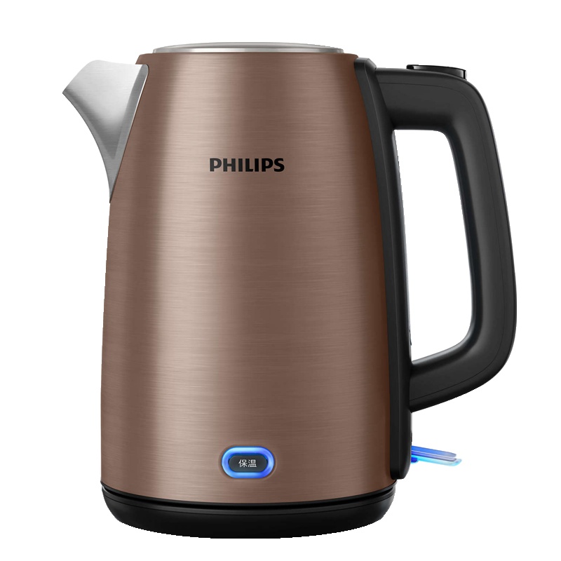 飞利浦(Philips) 电水壶 HD9355 1.7L大容量 304不锈钢保温电加热水壶烧水壶 防干烧保护 自动断电