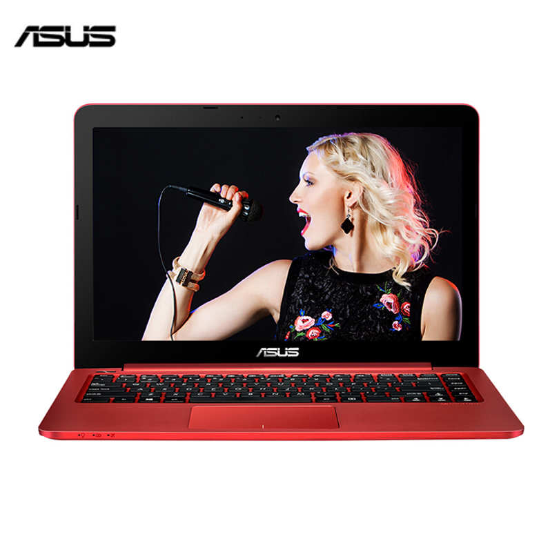 华硕(ASUS) R417NA 14英寸轻薄本笔记本电脑(N3450 4G 128GB 集显 W10 红色)