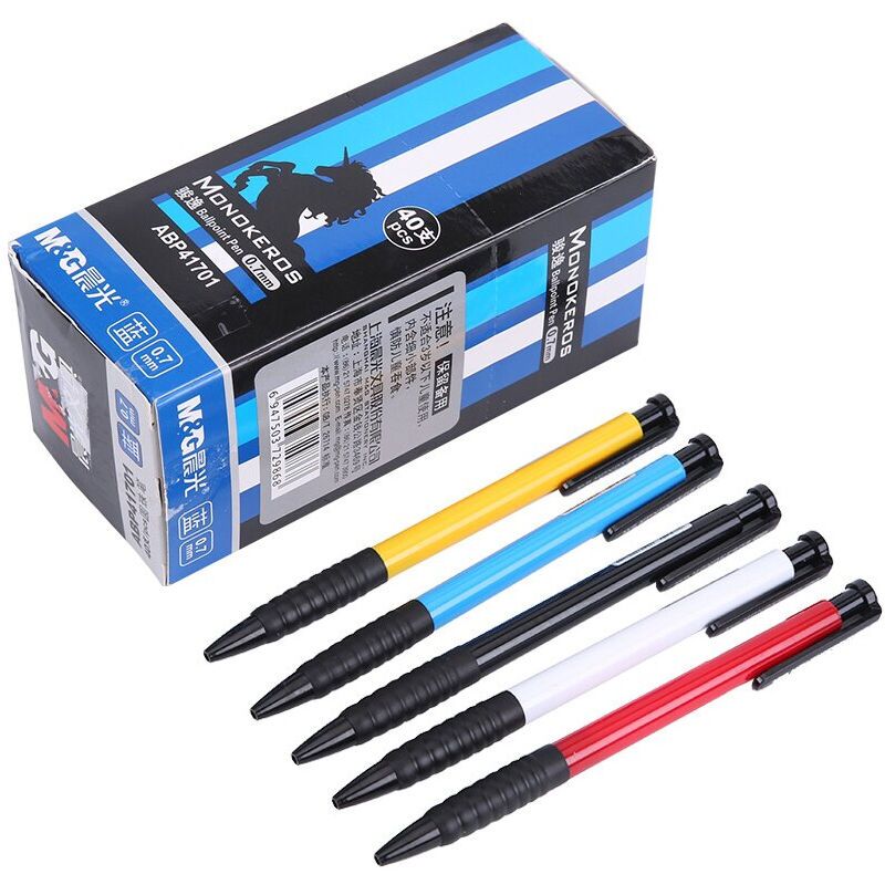 晨光 (M&G) ABP41701 圆珠笔 单盒装 40支/盒 黑色 笔尖规格:0.7mm