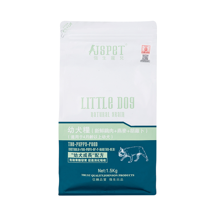 强生宠儿(JSPET) 狗粮 幼犬天然狗粮 1.5kg 鲜鸡肉燕麦配方 柯基比熊哈士奇拉布拉多全犬种粮