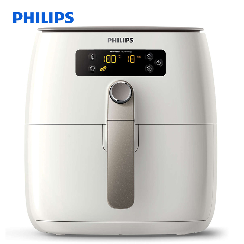 飞利浦(Philips) 空气电炸锅 HD9647/21 ,保温功能,90 秒轻松清洁,双层架配件,烤盘附