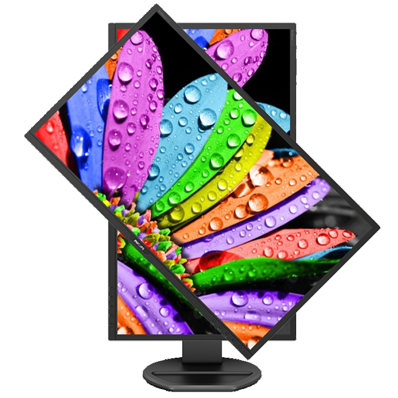 飞利浦(PHILIPS) 27英寸IPS广视角2K高清专业设计10.7亿色彩 绘图游戏电竞显示器 272B8QJEB 黑色