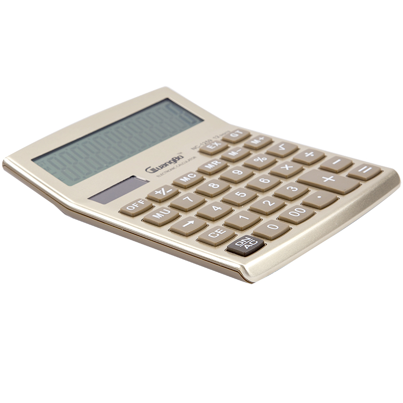 [精选]广博NC-1259-双电源太阳能计算器 大屏幕计算机