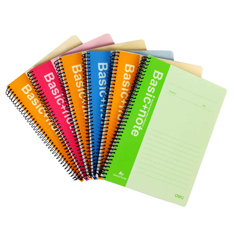 得力(deli)7684螺旋本笔记本(混)-80页-A5(本)deli7684