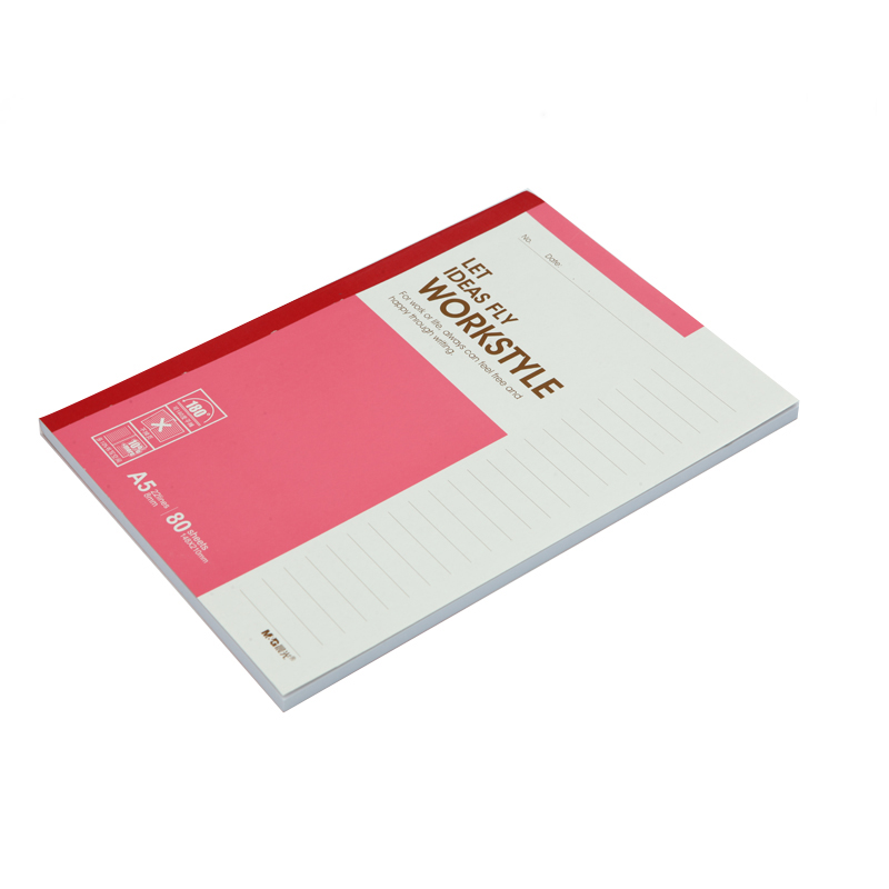 晨光 APYJU411 A5无线装订本80页 单包装 5本/包 颜色随机