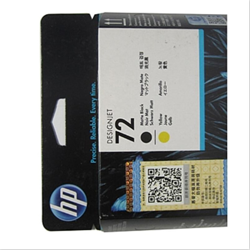 惠普 HP 双色打印头 C9384A 72号 (粗面黑色+黄色) hp
