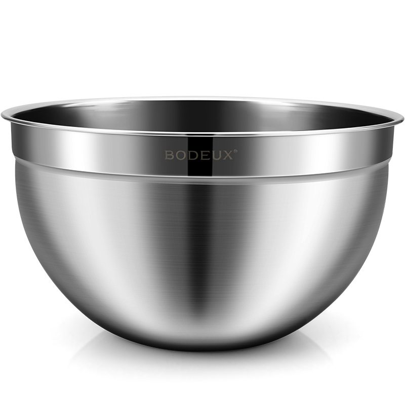 铂帝斯BODEUX 304不锈钢盆碗大调料缸加深加厚打蛋盆洗菜篮搅拌盆和面盆