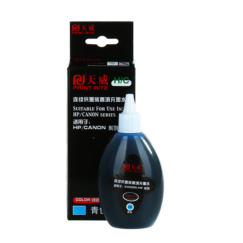 天威(PRINT-RITE)CY100ML 蓝色墨水(单位:支) 佳能惠普通用墨水