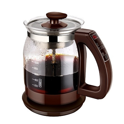 金杞(JINQI)H868 煮茶器玻璃煮茶壶黑茶养生壶电茶壶智能全自动电水壶蒸汽泡茶保温触控咖啡色
