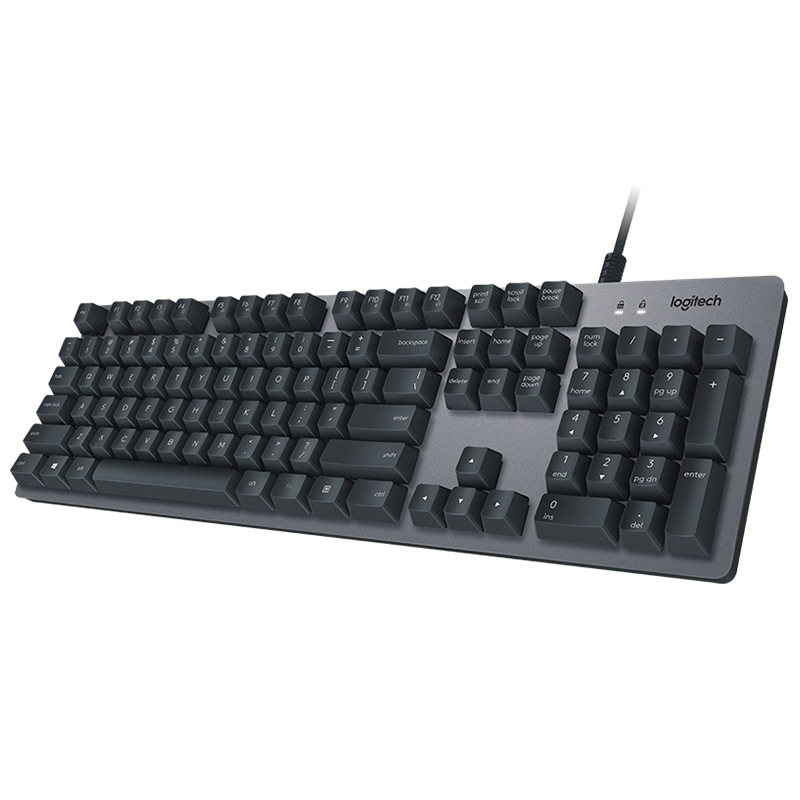 罗技(Logitech)(LH)K840有线机械键盘 办公机械键盘 铝合金面板4键编程