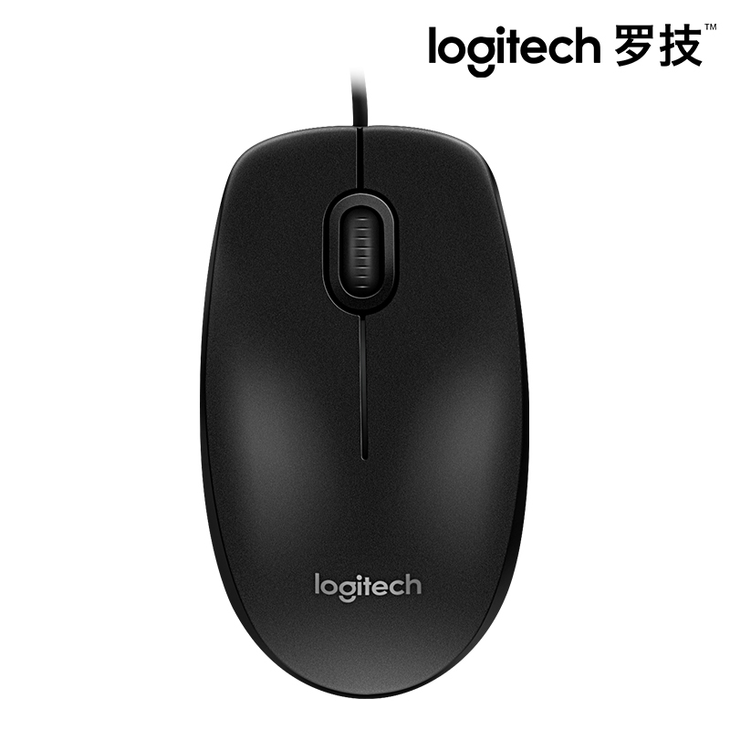 罗技(Logitech)(LH)M100r 有线光电鼠标办公台式笔记本电脑家用游戏电竞 (黑色)